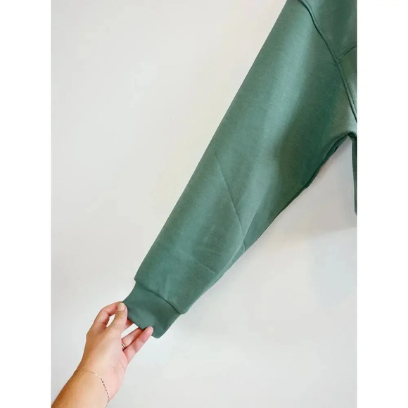 Hollister Gilly Hicks Green Cropped Quarter Zip Pullover size S - Picture 11 of 13